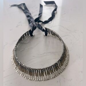 Vintage Unique Handmade Beaded Neck Collar Choker Necklace | 1.5” Wide